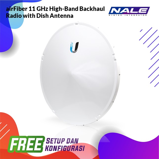 Ubiquiti airFiber 11 GHz High-Band Backhaul Radio with Dish Antenna