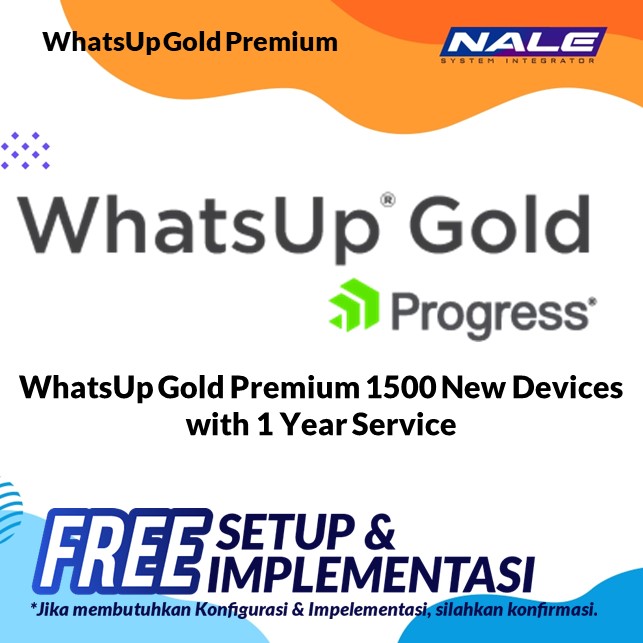 WhatsUp Gold Premium 1500 New Devices with 1 Year Service