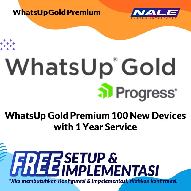 WhatsUp Gold Premium 100 New Devices with 1 Year Service