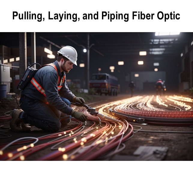 Pulling, Laying, Piping FTTH 2/4 Core