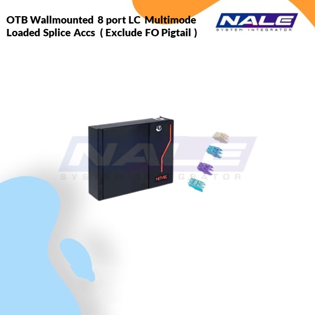 Netviel OTB Wallmounted 8 port LC  Multimode Loaded Splice Accs  ( Exclude FO Pigtail ) (NVL-OTB-WM-24/8-MM-LC-S)