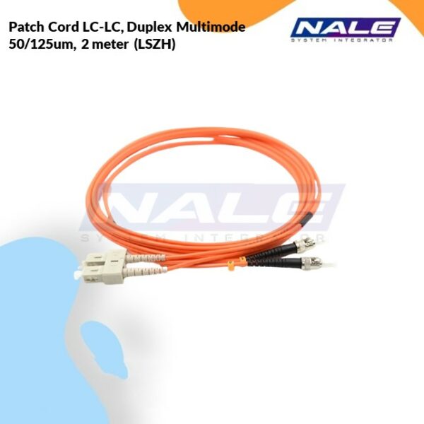 Netviel Patch Cord LC-LC, Duplex Multimode 50/125um, 2 meter (LSZH) (NVL-DPMM2-LC-LC-002)