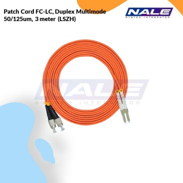 Netviel Patch Cord FC-LC, Duplex Multimode 50/125um, 3 meter (LSZH) (NVL-DPMM2-FC-LC-003)