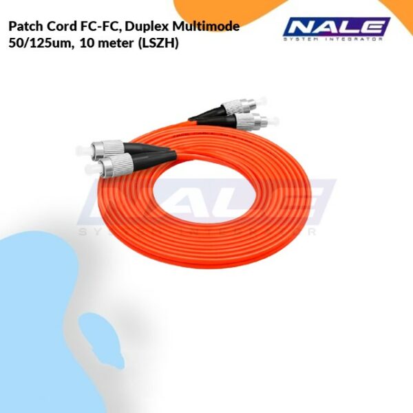 Netviel Patch Cord FC-FC, Duplex Multimode 50/125um, 10 meter (LSZH) (NVL-DPMM2-FC-FC-010)